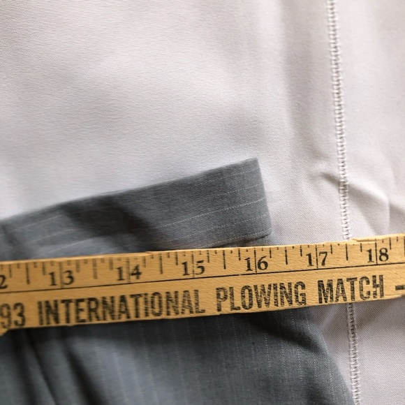 Vtg Soft Blue Pinstripe Skirt - Picture 7 of 13